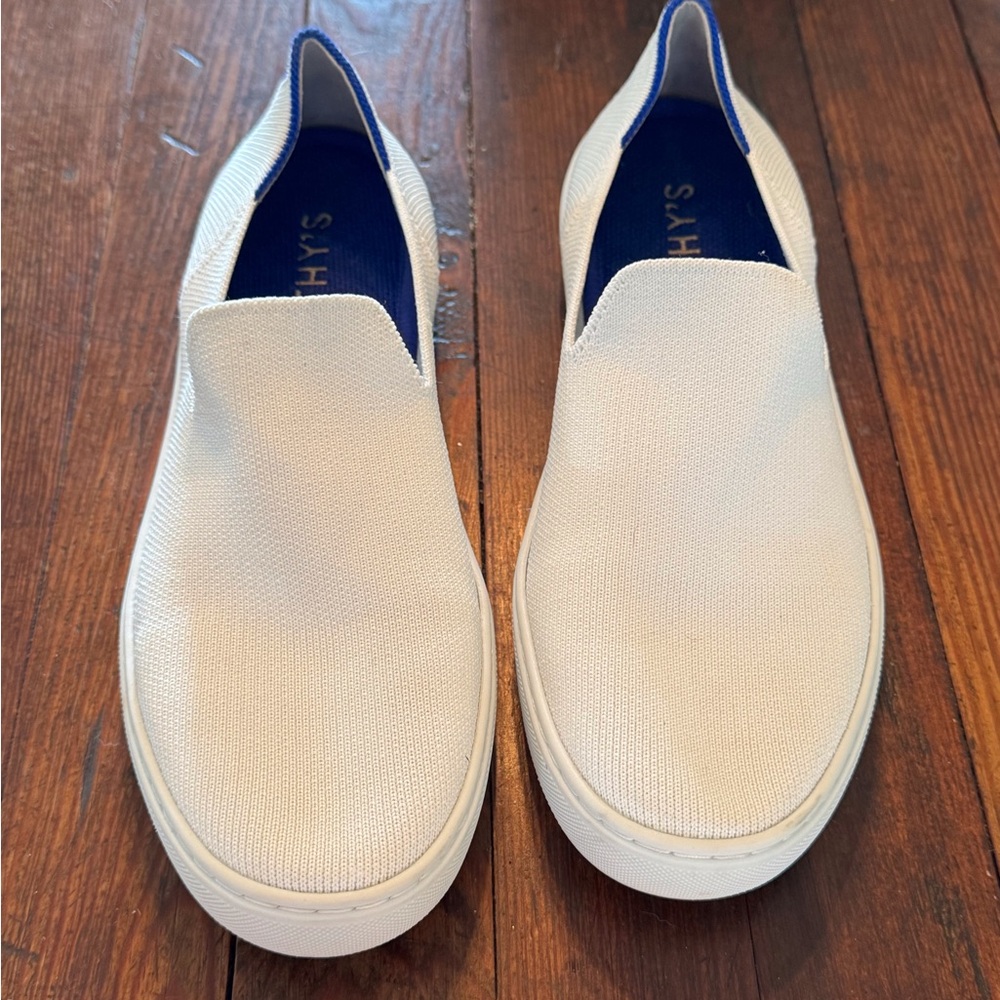 Sleek White Slip-On Shoes-Rothy’s